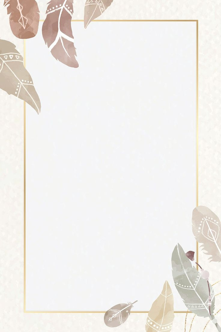 Download Premium Vector Of Watercolor Feather Frame Vector with Feather Frame Template