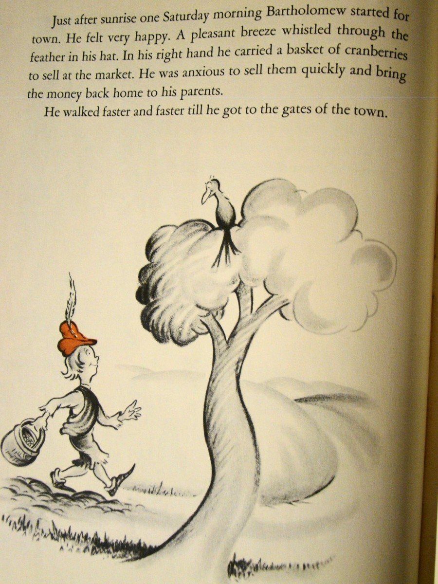 Dr. Seuss. The 500 Hats Of Bartholomew Cubbins. 2Nd Prntg 1938 Dj in The 500 Hats of Bartholomew Cubbins Feather Template