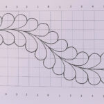 Drafting A Running Feather In Feather Template Quilting