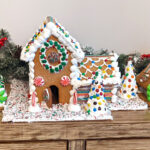 Easy 2 Story Gingerbread House & Template   Raising Hooks Regarding Best Gingerbread House Template