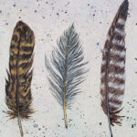 Easy Boho Feathers Acrylic Painting Live Tutorial Regarding Spray Paint Feather Template