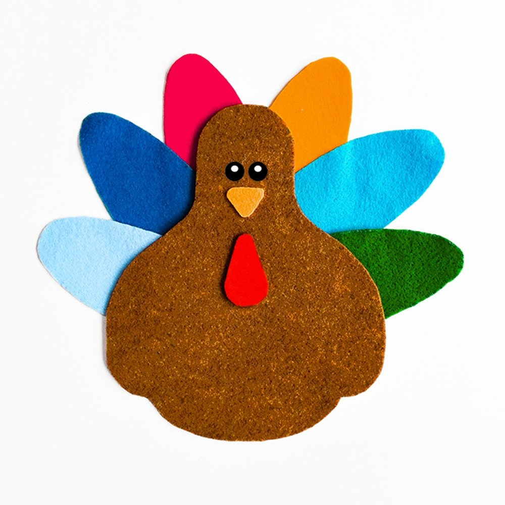 Easy Diy Felt Turkeys For Cute November Preschool Activities intended for Felt Turkey Craft Template