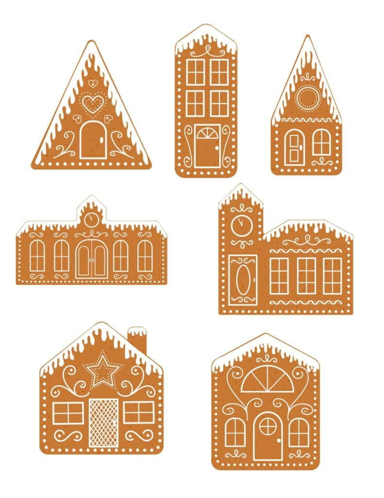 Easy Diy Gingerbread House Ornaments: 3D Free Printable inside Free Printable Cardboard Gingerbread House Template