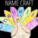 Easy Editable Thanksgiving Turkey Name Craft For Kids In Name Turkey Craft Template