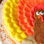 Easy Turkey Cake | Sugar Cookie Cake With Buttercream Inside Turkey Cake Template