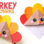 Easy Turkey Corner Bookmark   Diy Thanksgiving Paper Craft In Turkey Bookmark Template