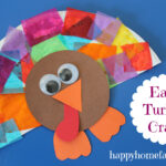 Easy Turkey Craft   Happy Home Fairy With Tissue Paper Turkey Template