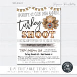 Editable Turkey Shoot Flyer: Thanksgiving Event (Diy Corjl With Regard To Turkey Shoot Flyer Template