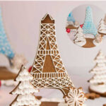 Eiffel Tower Gingerbread Centerpiece   Haniela'S: Recipes And Inside Eiffel Tower Gingerbread House Template