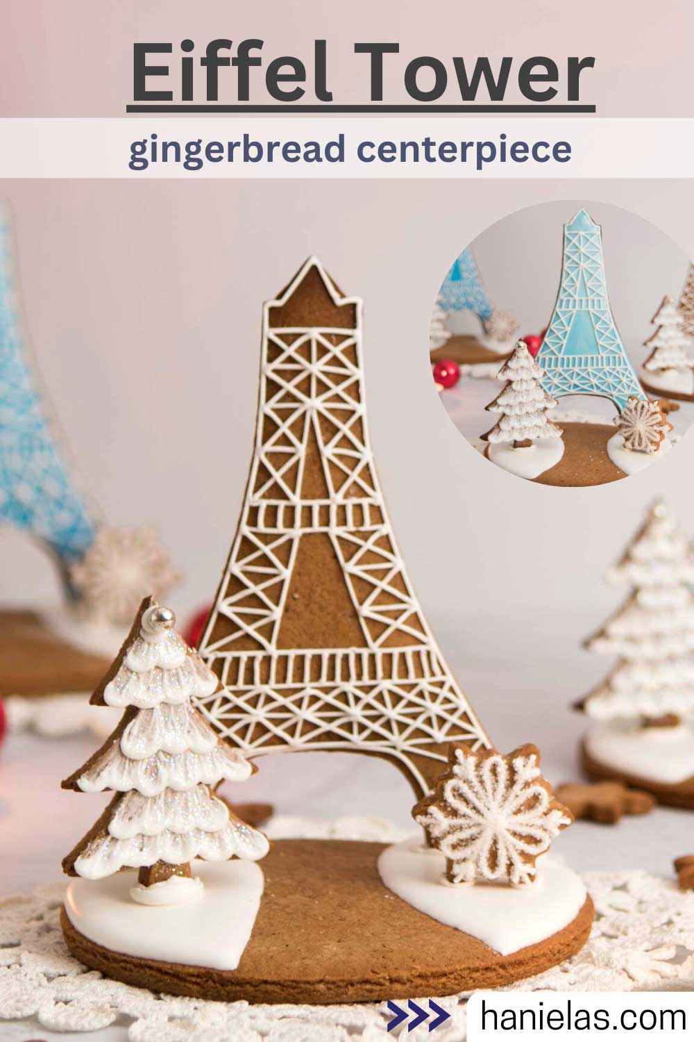 Eiffel Tower Gingerbread Centerpiece - Haniela&amp;#039;S: Recipes And inside Eiffel Tower Gingerbread House Template