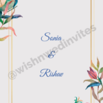 Elegant Peacock Theme Wedding Invitation Video   Wishnwed Throughout Peacock Feather Wedding Invitation Template