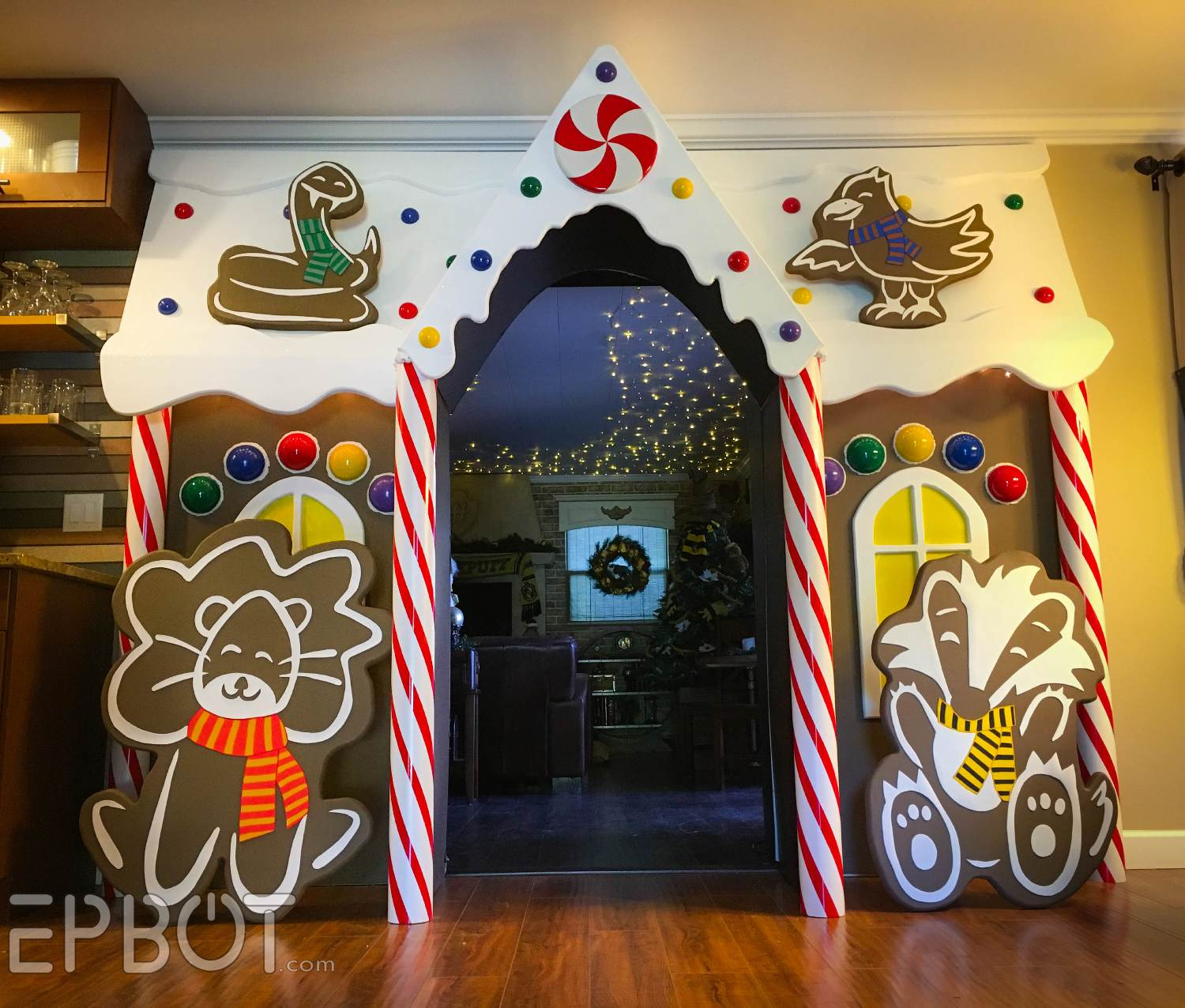 Epbot: Bringing Our Life-Sized Gingerbread House To Life for Gingerbread House Door Template