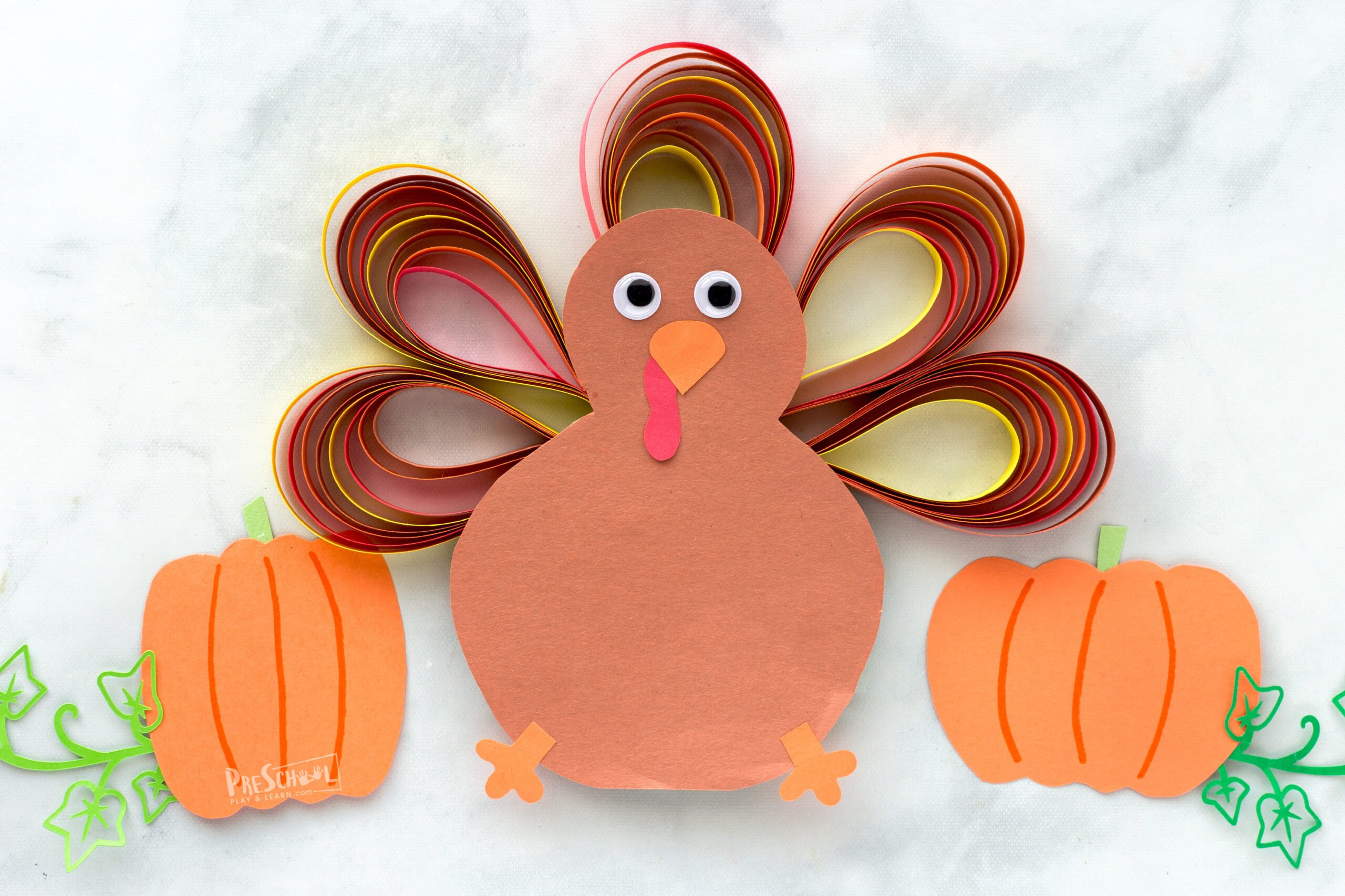🦃 Simple Construction Paper Turkey Craft For November throughout Construction Paper Turkey Template