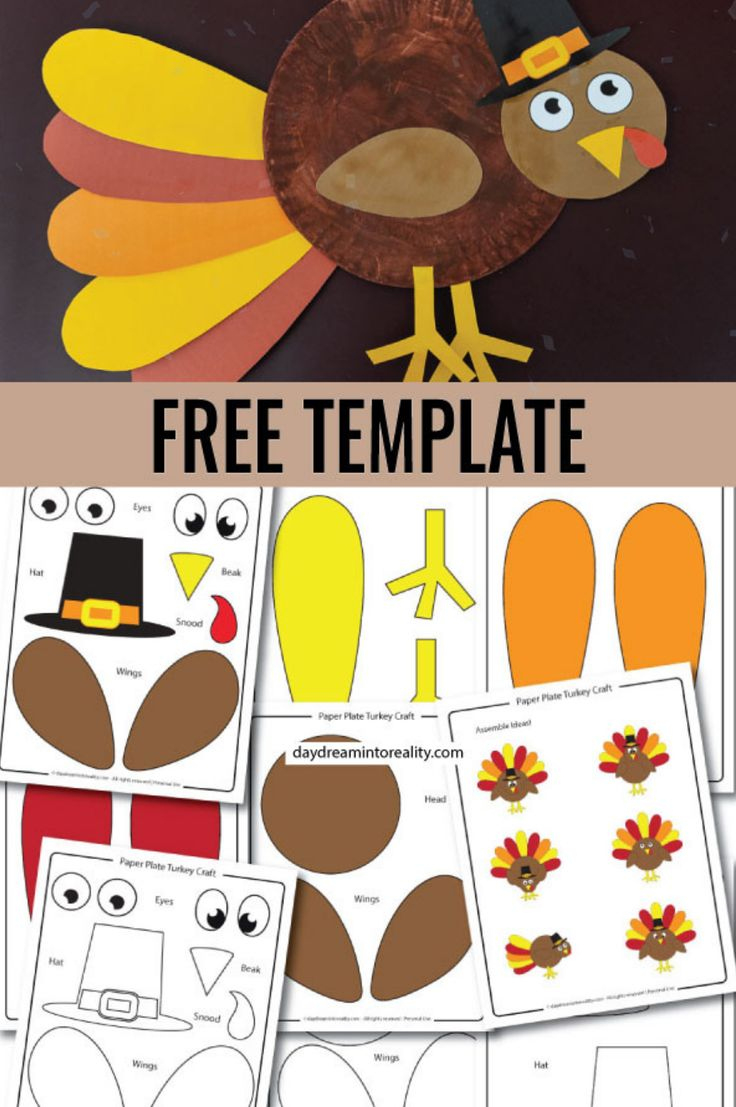 Fall Craft For Kids: Colorful Paper Plate Turkey Craft - Best with regard to Free Printable Paper Plate Turkey Template