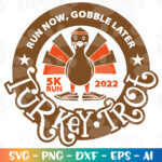 Fall Thanksgiving Svg Turkey Trot 5K Run Running Pertaining To Free Turkey Trot Theme Google Slides Template