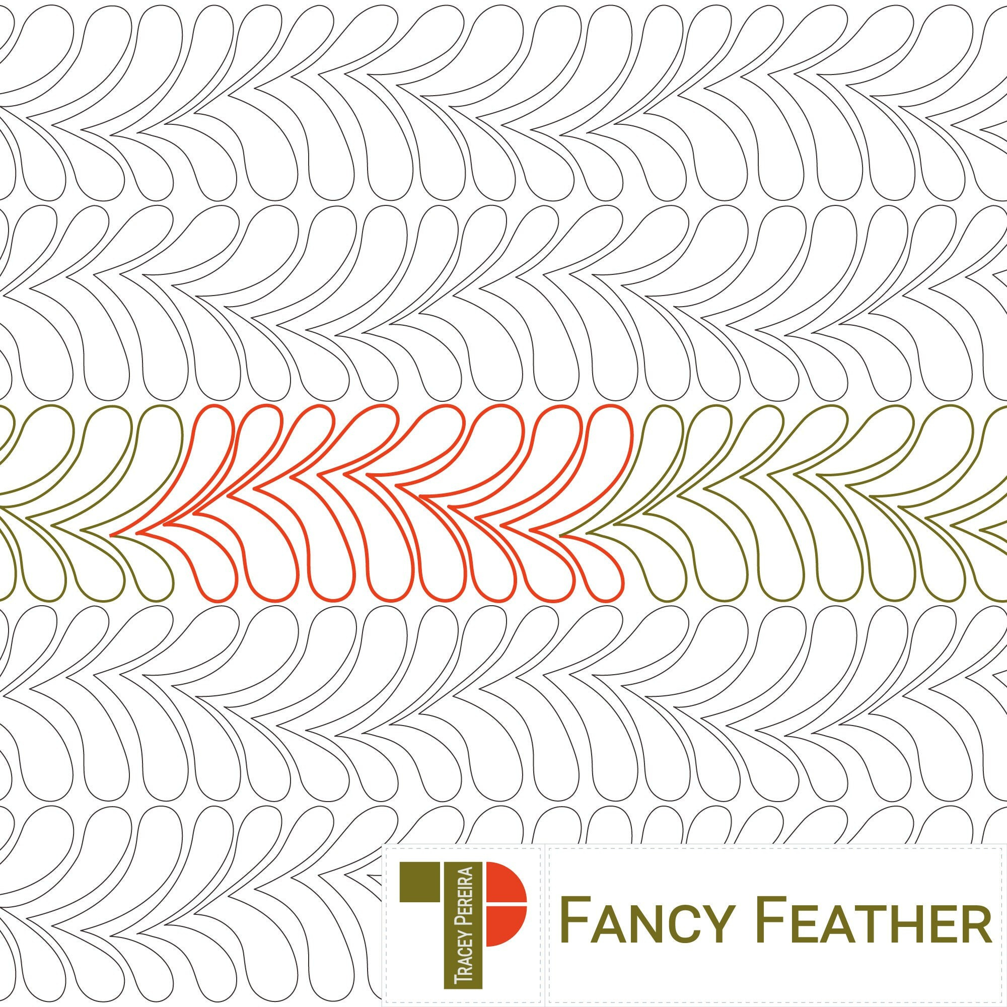 Fancy Feather - Digitales Längsschnittmuster Für intended for Fancy Feather Template
