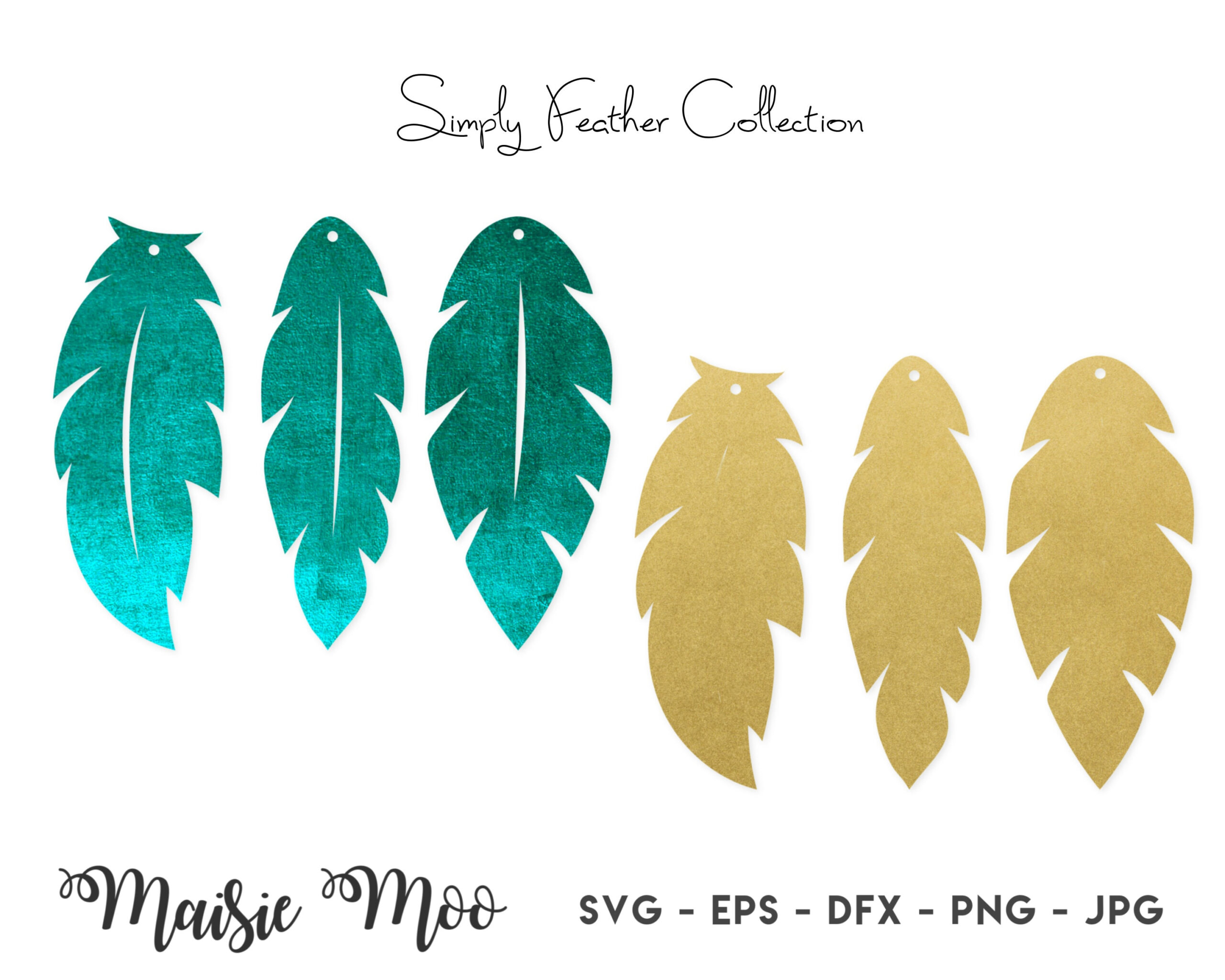 Faux Leather Feather Earring Svg Templates, Feather Earring Svg throughout Cricut Feather Template