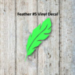 Feather #5 Vinyl Decal With Regard To Feather Vinyl Template