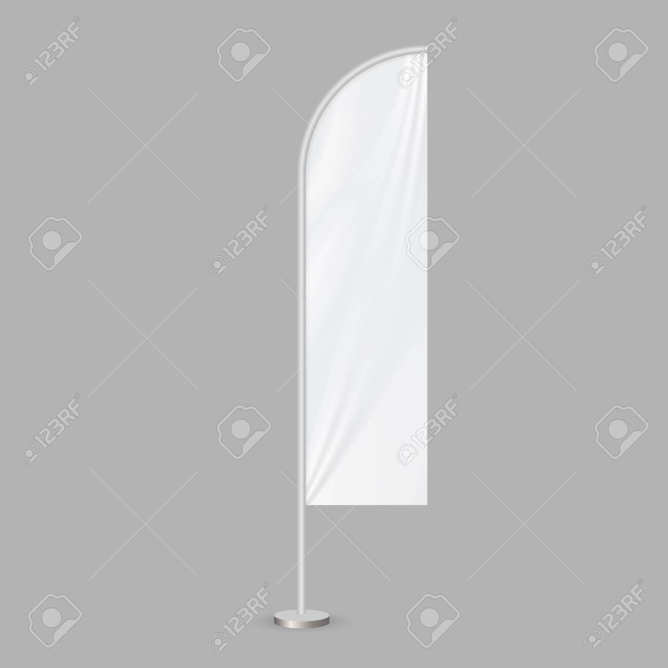 Feather Beach Flag Template. Blank Event Flags Royalty Free Svg with regard to Feather Flag Background Template