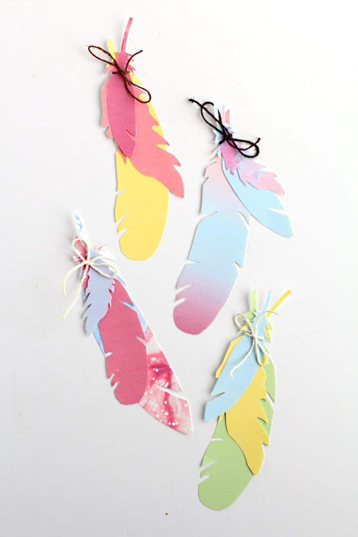 Feather Bookmark within Feather Bookmark Template