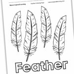 Feather Coloring Pages   Nature Inspired Learning Throughout Coloring Free Printable Feather Template