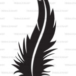 Feather | Commercial Free Design For Silhouette Cameo Inside Feather Template For Silhouette Cameo