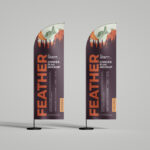Feather Convex Flag Free Mockup | Free Mockup World For Feather Flag Convex Template