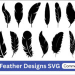 Feather Designs Svg: Free Printables, Stencils, Silhouette Intended For Feather Template Cricut