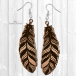 Feather Earring Svg Laser Cut Files | Boho Earrings Svg Within Cricut Template Feather Earring Svg Free
