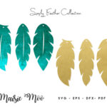 Feather Earring Templates | Feather Earring Svg | Throughout Feather Earring Template