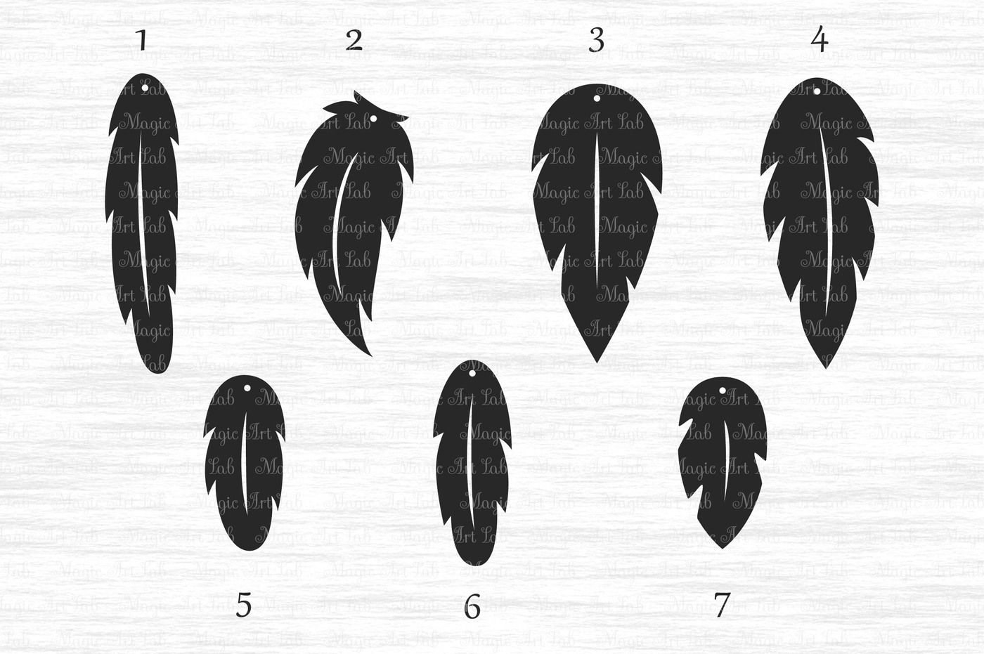 Feather Earrings Svg, Dxf, Eps, Ai, Png, Pdf, Jpegmagicartlab with regard to Feather Earrings Template