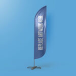 Feather Flag Banner Mockup   Mockup Love Intended For Feather Flag Template Photoshop
