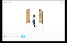 Feather Flag in Canva Feather Flag Template