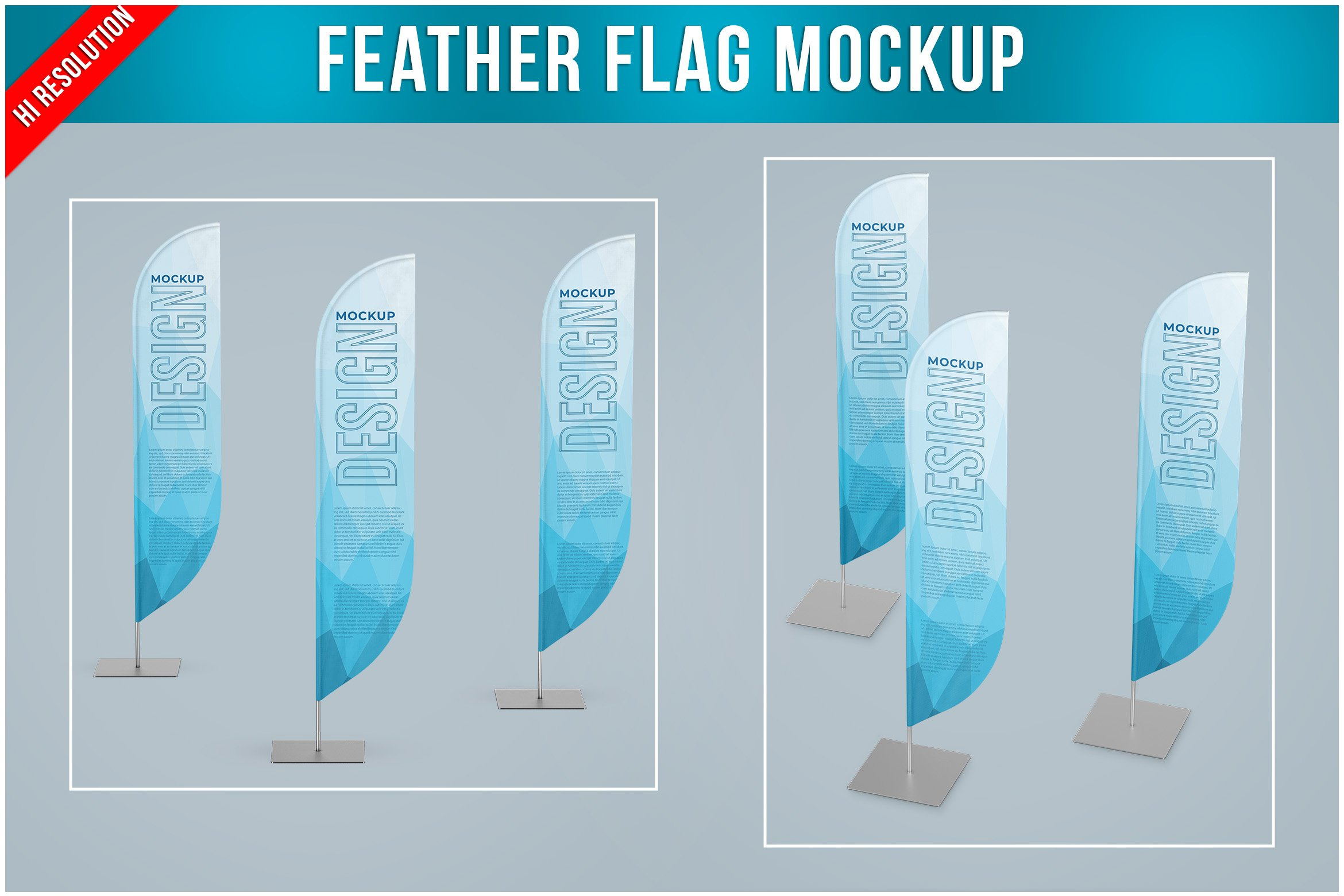 Feather Flag Mockup (2611400) with regard to Feather Flag Template Canva