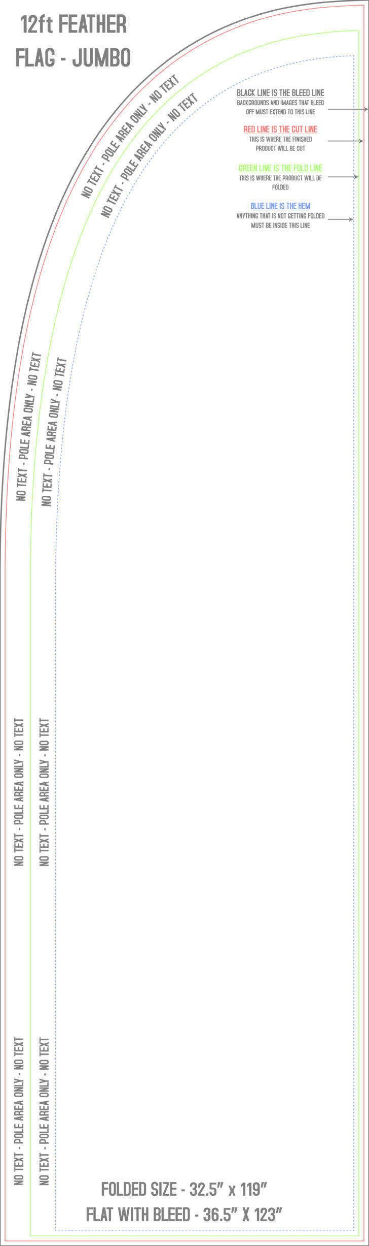 Template For Feather Flag