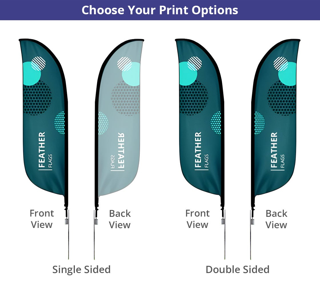 Feather Flags | Custom Printed Feather Flags & Banners | Bannerbuzz intended for 4 Over Printing Feather Flag Template