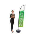 Feather Flags Medium 3.2M With 8x2 Feather Flag Sign Template