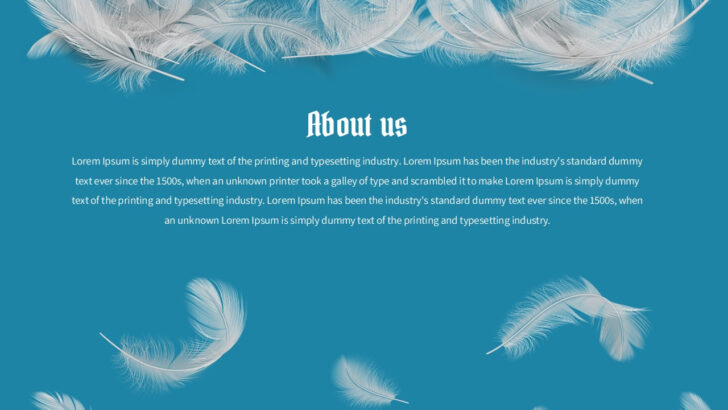Feather Presentation Template Feather Presentation Template