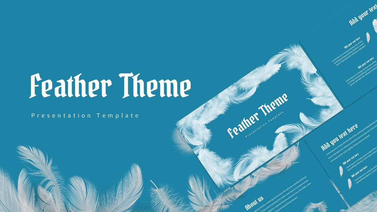 Feather Powerpoint Templates And Google Slides Themes - Slidechef inside Powerpoint Feather Template