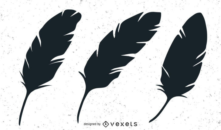 Silhouette Feather Template