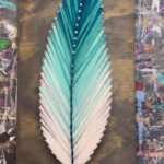 Feather String Art | String Wall Art, String Art, Nail String Art Intended For Simple String Art Feather Template