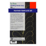 Feather Template Set For How Do Sew A Feather Ruler Template