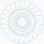 Feather Wreath In Feather Wreath Longarm Quilting Template
