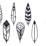 Feathers Cricut Svg, Boho Feather Svg, Indian Feathers Svg For Feather Template Cricut