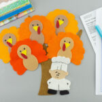 Five Fat Turkeys Felt Board Set: Thanksgiving Story Time   Etsy Within Fat Turkey Template