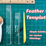 Fletching Cutting Templates With A&amp;A Feather Chopper Template