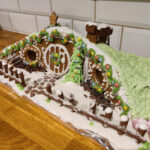 For My First Gingerbread House, I Went For A Christmas Hobbit Hole Intended For Hobbit Gingerbread House Template