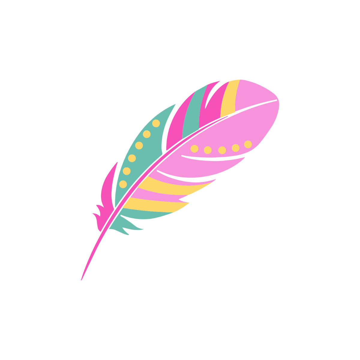 Free Boho Feather Clipart Template To Edit Online pertaining to Cute Feather Template