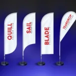 Free Feather Flag Banner Mockup   Free Psd Mockups | Psfiles For Teardrop Feather Banner Template Psd