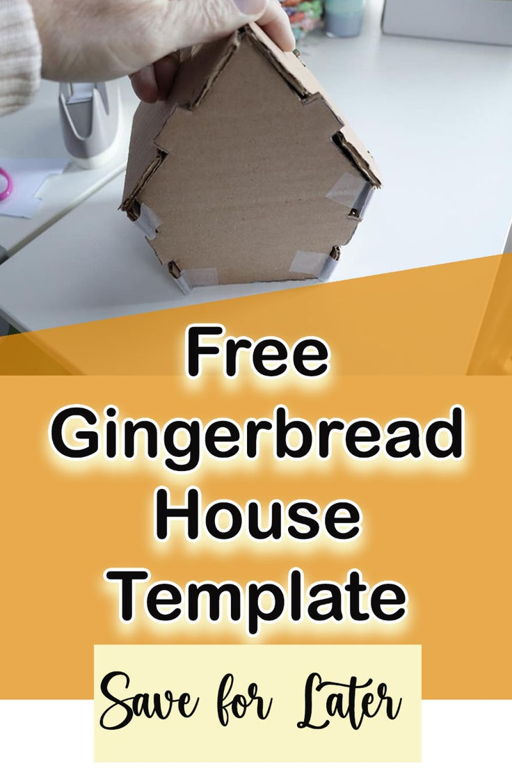 Free Interlocking Gingerbread House Template Pdf Download throughout Interlocking Gingerbread House Template